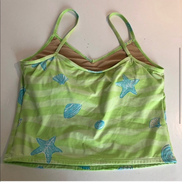 LILLY PULITZER Green Starfish TANKINI SWIMSUIT 10 - Picture 3 of 4